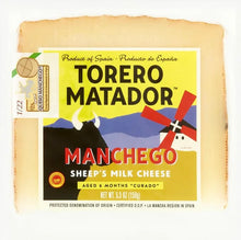 Load image into Gallery viewer, Torero Matador Manchego Sheep's Milk Cheese 150G. (Case of 6-Wedges)