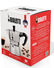 Load image into Gallery viewer, Bialetti - Moka Espresso Maker, 3 Cups (4.3 Oz - 130 Ml) Aluminium, Silver