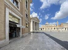 Load image into Gallery viewer, Mondo Cattolico Saint Benedict Olive Wood Crucifix with Enameled Medal