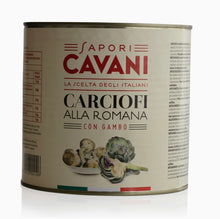 Load image into Gallery viewer, Saporì Cavani / Artichoke Roman Style With the Stems 3kilo. ( 6 Can Per Case)