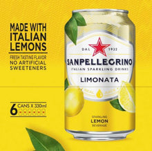 Load image into Gallery viewer, San Pellegrino Sparkling Fruit Beverages Limonata/Lemon - 6pk/11.15 fl oz Cans