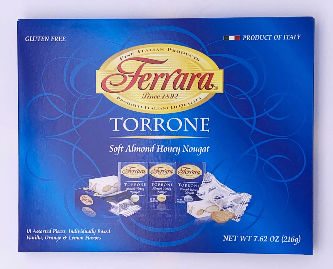 Ferrara Torrone, Almond Honey Nougat Candy, 7.62-Ounce Boxes (Pack Of ...