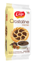 Load image into Gallery viewer, Lago Crostatine Cacao, Tarts with Cocoa And Hazelnut Cream, 8.46 oz | 6 x 1.41 oz (2-Packs)
