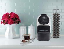 Load image into Gallery viewer, Mixpresso White Italian  Map- Nespresso Compatible Capsule Espresso Machine (Plus One Case of 100 Borbone Caps)