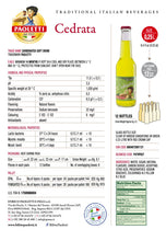 Load image into Gallery viewer, Paoletti Cedrata, Citron, Soft Drink, Made in Italy, 8.4 fl oz | 250 mL / (4-pack)