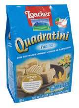 Load image into Gallery viewer, Loacker Quadratini, Vanilla Wafers, 8.8 oz /250g (3-Pack Special)