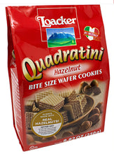 Load image into Gallery viewer, Loacker Quadratini Hazelnut Cube Wafer - 8.82 oz (3- Pack Special)