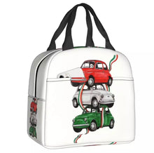 Load image into Gallery viewer, Flag of Italy “Fiat/500”Lunch Bag Cooler Thermal Insulated