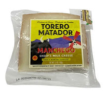 Load image into Gallery viewer, Torero Matador Manchego Sheep's Milk Cheese 150G. (Case of 6-Wedges)