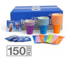 Load image into Gallery viewer, Caffè Borbone / Kit 150 pieces cups, stirrers and sugar bags “ Colors Vary Not Optional”