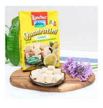 Load image into Gallery viewer, Loacker Quadratini Lemon Cube Wafers - 8.8 oz (3-Pack Special)