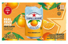 Load image into Gallery viewer, San Pellegrino Orange / Aranciata Sparkling Fruit Beverage, 6/Pack 11.15oz Cans.