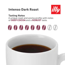 Load image into Gallery viewer, illy Intenso Ground Drip Coffee, Bold Roast, Intense, Robust and Full Flavored With Notes of Deep Cocoa, 100% Arabica Coffee, No Preservatives, 8.8oz (6-Pack)
