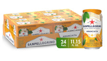 Load image into Gallery viewer, San Pellegrino Orange / Aranciata Sparkling Fruit Beverage, 6/Pack 11.15oz Cans.