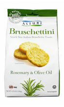 Load image into Gallery viewer, Asturi Bruschettini Rosemary and Olive Oil 4.2 oz (12-Pack Special )