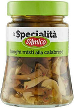 Load image into Gallery viewer, D’amico Mixed Mushrooms Calabrian Style 9.88oz. (8-Jar Case)