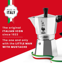 Load image into Gallery viewer, Bialetti - Moka Espresso Maker, 3 Cups (4.3 Oz - 130 Ml) Aluminium, Silver