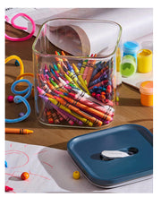 Load image into Gallery viewer, Caraway 2.5qt Glass Airtight Food Storage Containers with Lids - Non-Toxic, BPA-Free Kitchen Storage Container - Stackable, Space-Saving Airtight Containers for Pantry, Dry Goods - 2 Pack - Cream
