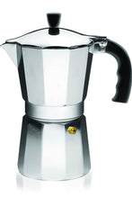 Load image into Gallery viewer, Espresso Moka Stovetop Coffeemaker 3-Cup, Silver / Aluminum IMUSA-USA
