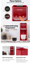 Load image into Gallery viewer, SHARDOR Hot &amp; Iced Coffee Maker, K Cup Coffee Maker Compatible with Ground Coffee, Single Serve Coffee Machine Red
