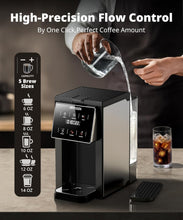 Load image into Gallery viewer, AIRMSEN Grind &amp; Brew Coffee Maker with Grinder - Single Serve Machine Compatible with K-Cup Pods &amp; Ground Coffee, 1000W
