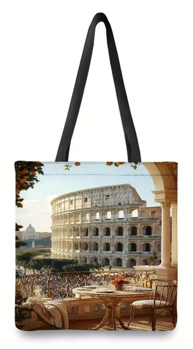 Rome, Italy Colosseum  Tote Bag - Durable Polyester Shoulder Handbag