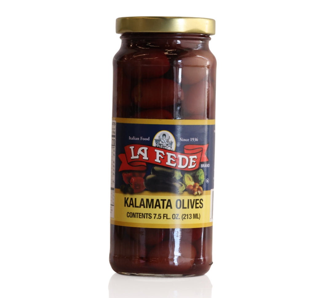 La Fede Kalamata Olives,   8oz. Jars (12 Per Case)