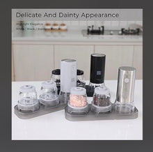 Load image into Gallery viewer, OKAN 585 Electric Salt &amp; Pepper Grinder – USB-C Rechargeable, Adjustable Ceramic Burr, One-Hand Operation with LED Light, 2 × 100ml Containers (200ml Total), Gift-Ready Kitchen Essential
