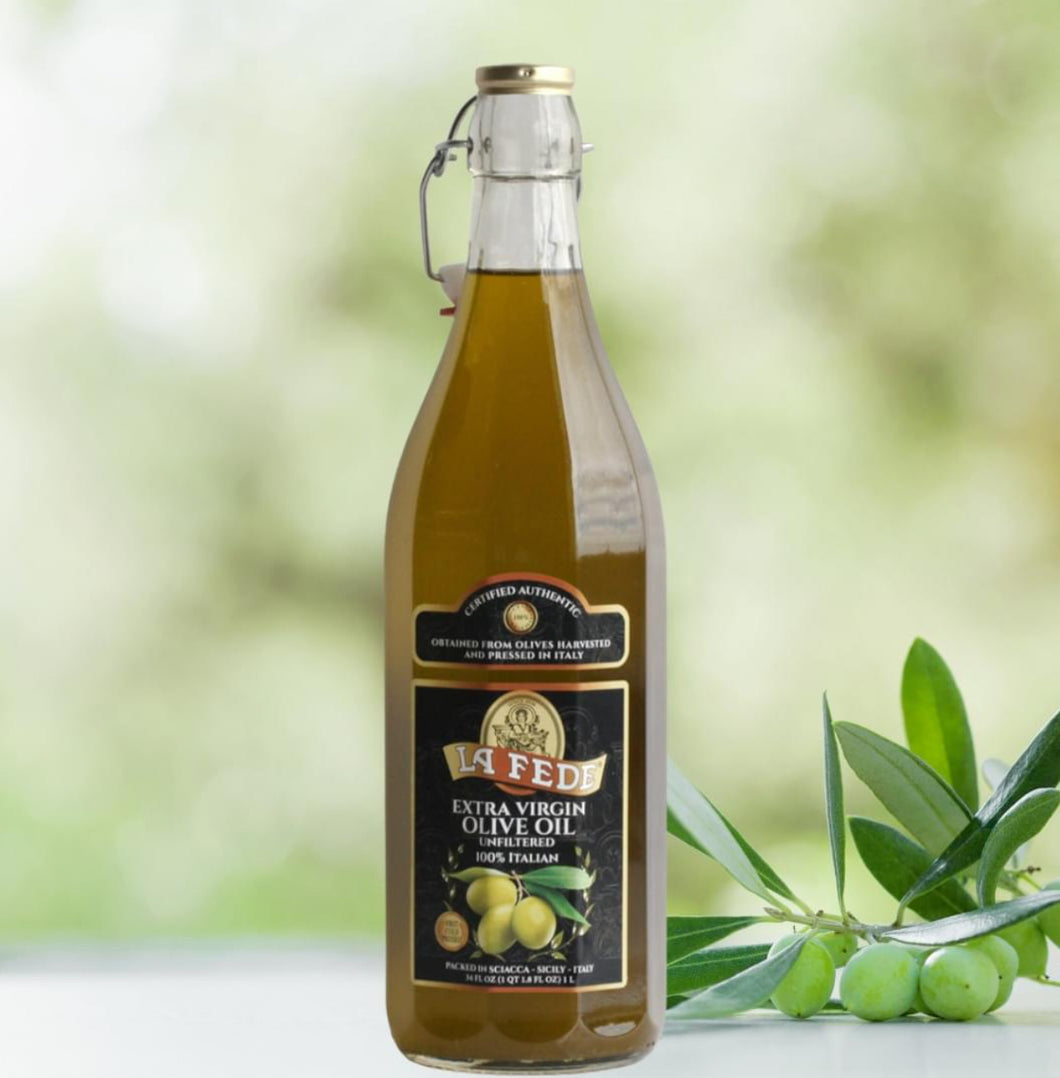 La Fede Extra Virgin Olive Oil Unfiltered 1/Lt. (6-Per Case)