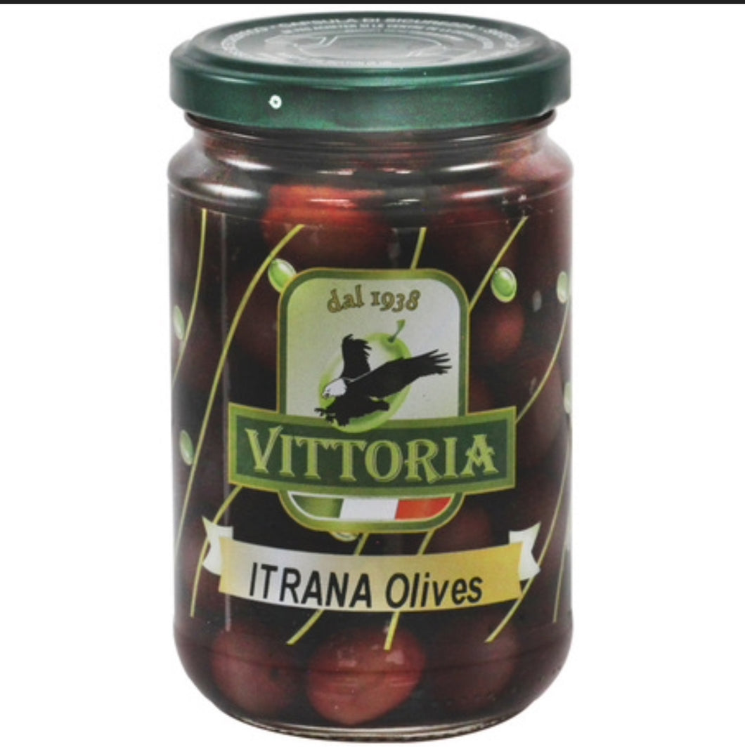 Vittoria Itrana Olives, Gaeta Genuine Olives, 310g ( Case 12-Jars )