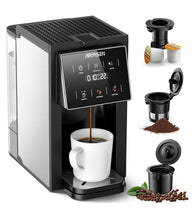 Load image into Gallery viewer, AIRMSEN Grind &amp; Brew Coffee Maker with Grinder - Single Serve Machine Compatible with K-Cup Pods &amp; Ground Coffee, 1000W
