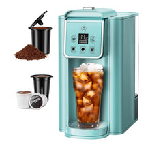 Load image into Gallery viewer, SHARDOR Single Serve Coffee Maker, Hot and Iced Coffee Machine for K Cup Pods &amp; Ground Coffee, 6 to 14 oz Brew Sizes, 50 oz Removable Water Tank, Bold Brew Setting, Blue
