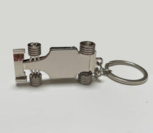 Load image into Gallery viewer, F1 Keychain (Silver and Black Cool 3D Metal Racing Car Model Keychain, Can Be Given as a Gift to Boyfriend, Husband, Father, Driver, Kids and All Fans Who Love F1
