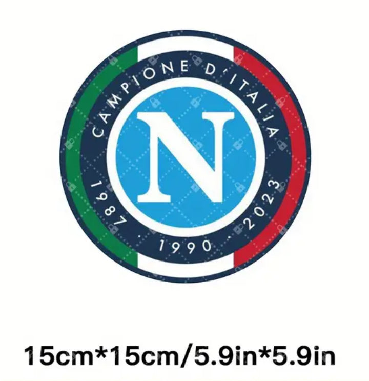 Napoli Champion of Italy 1987·1990·2023 Bumper-Sticker, SSC Napoli FC Italy Soccer Football