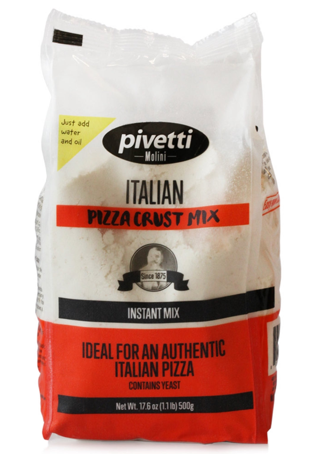 Pivetti Pizza Flour Mix 500gm (12-Packs Per Case)