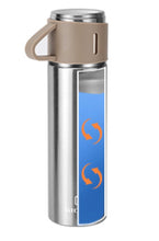 Load image into Gallery viewer, Stainless Steel Thermo 500ml/16.9oz Vacuum Insulated Bottle with Cup for Coffee Hot drink and Cold drink water flask.(Brown,Set)
