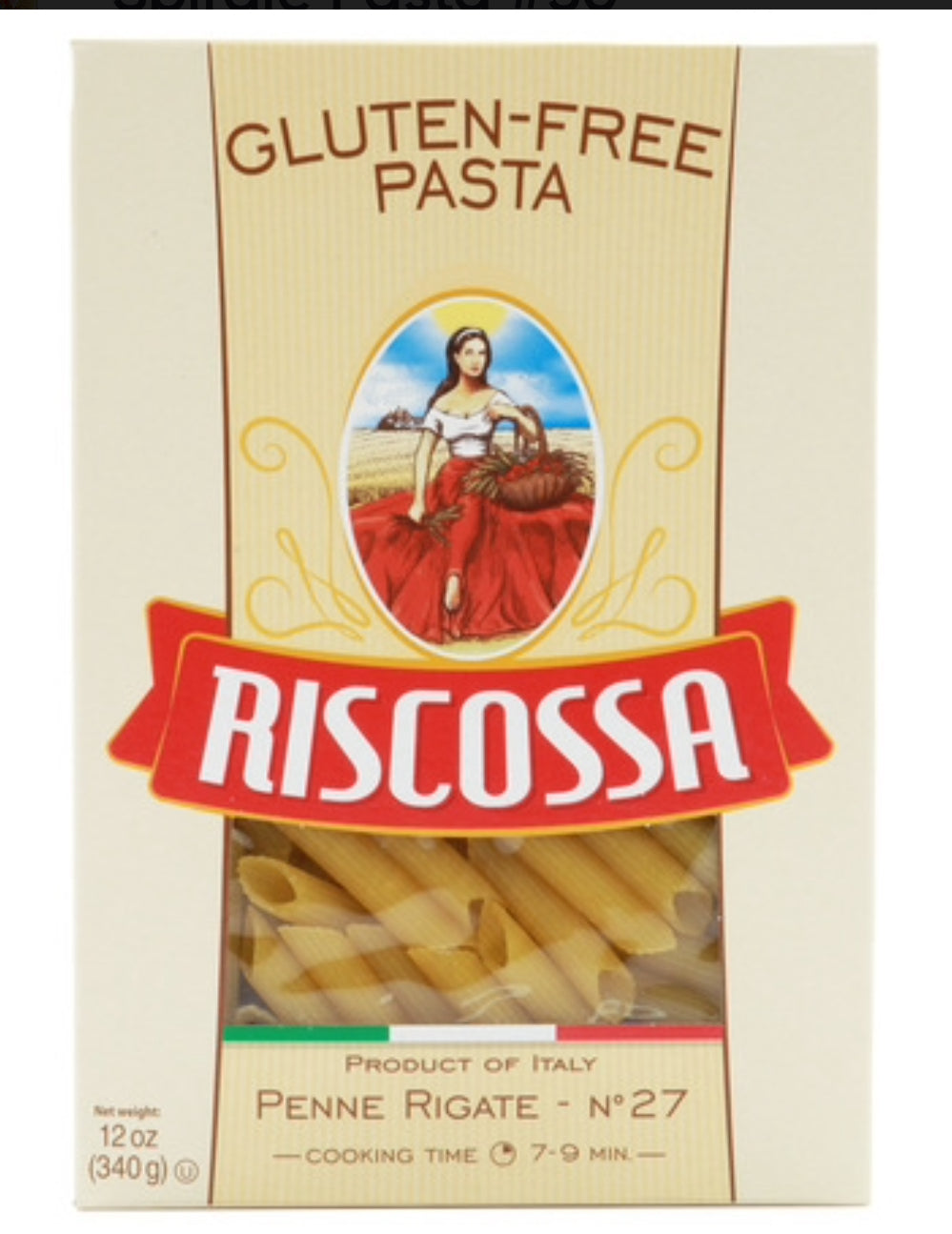 Riscossa Gluten Free Penne Rigate Pasta, 340gm (Case of 12)