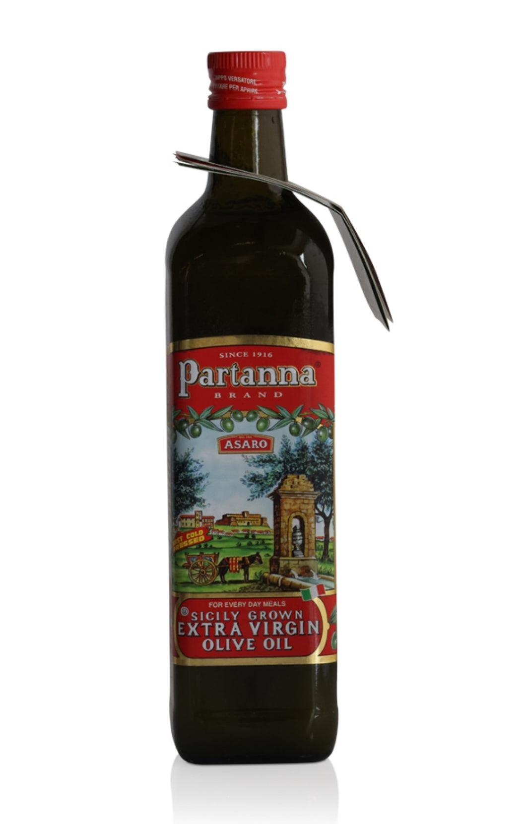 Partanna Sicilian Extra Virgin Olive Oil 750ml (4-Pack)