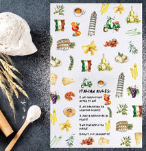 Load image into Gallery viewer, Italian Kitchen Towels and Hand Towel, Chef Gifts, Rules Dish Towel
