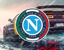 Load image into Gallery viewer, Napoli Champion of Italy 1987·1990·2023 Bumper-Sticker, SSC Napoli FC Italy Soccer Football
