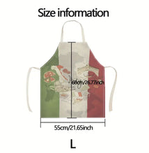 Load image into Gallery viewer, Italian-Themed Pizza Kitchen Apron
