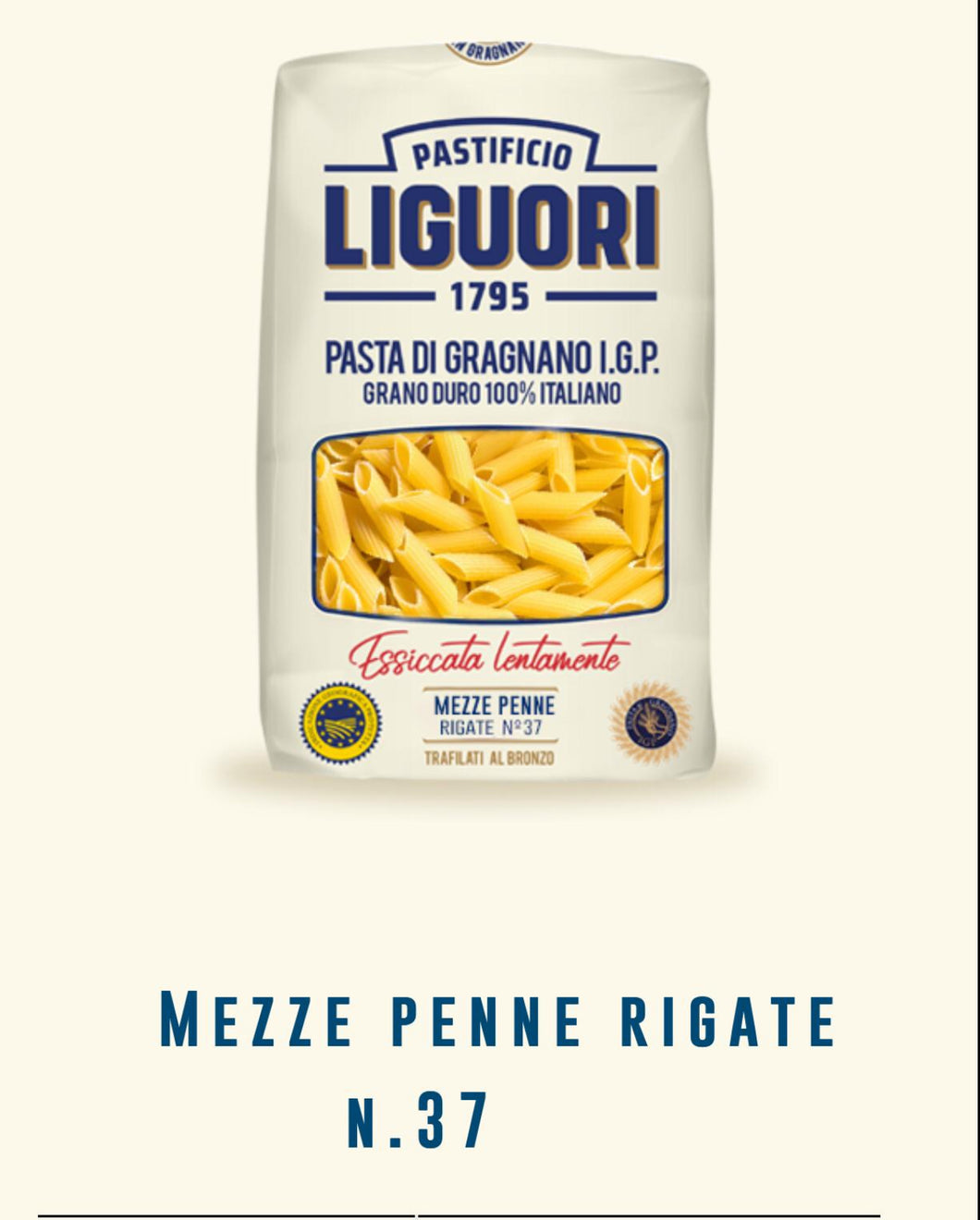 Liguori Mezze Penne Rigate No.37 (5-Pack Discount)