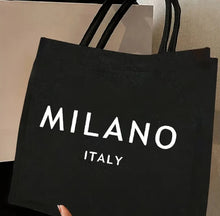 Load image into Gallery viewer, &quot;Milano Italy&quot; Carved Printed Tote Bag,
