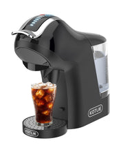 Load image into Gallery viewer, KOTLIE Single Cup Coffee Maker, Multi Capsule Machine Compatible With Various Capsule Types, 4 Temperature Settings, 7 Water Volume Levels,19 Bar(Glossy Black)
