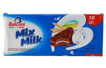 Load image into Gallery viewer, Balconi Mix Milk Snack Cakes with Cream Filling, 12.4 oz (10-Pack Case)
