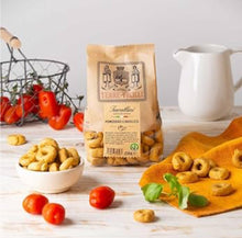 Load image into Gallery viewer, Terra Dei Trulli Tarallini Tomato &amp; Basil 230gm. (Case of 12)
