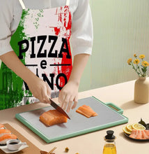 Load image into Gallery viewer, Italian Flag Print Chef Apron, Polyester Woven Kitchen Apron with Adjustable Neck, Durable Stain-Resistant Sleeveless Bib Apron for Cooking and Baking
