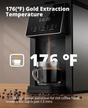 Load image into Gallery viewer, AIRMSEN Grind &amp; Brew Coffee Maker with Grinder - Single Serve Machine Compatible with K-Cup Pods &amp; Ground Coffee, 1000W
