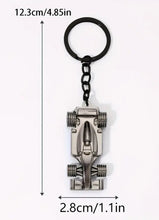 Load image into Gallery viewer, F1 Keychain (Silver and Black Cool 3D Metal Racing Car Model Keychain, Can Be Given as a Gift to Boyfriend, Husband, Father, Driver, Kids and All Fans Who Love F1
