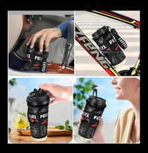 Load image into Gallery viewer, Scuderia Ferrari - Race Water Bottle - Brushed Steel - 1pc 18oz Stainless Steel Travel Mug with Lid
